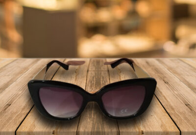 Gafas de sol mujer cat eye ojo de gato negras con lente degradado, estilo vintage