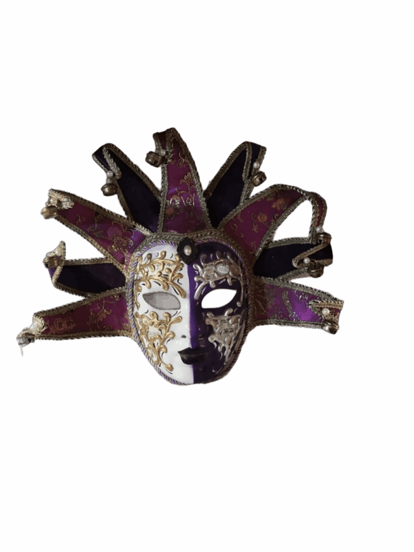 maschera_6 Máscara Veneciana Original Jolly – Artesanía Auténtica de Venecia | Edición Coleccionista